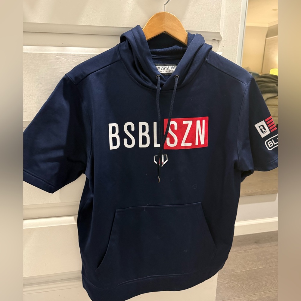 BSBL Szn Baseball Lifestyle Navy Hoodie